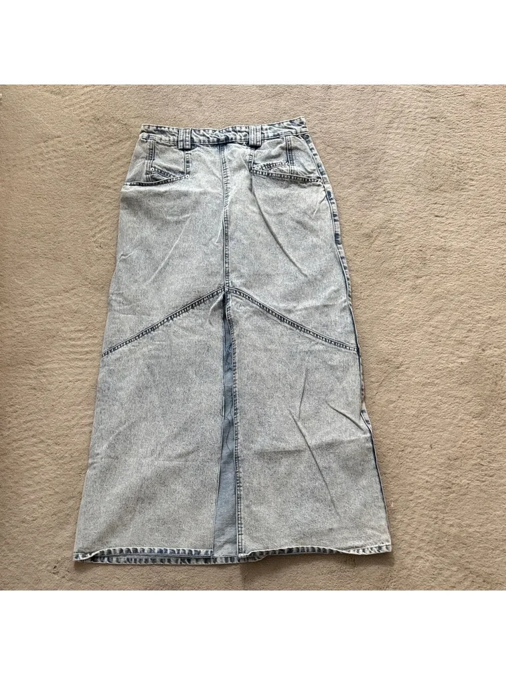 Meli Gray Denim Maxi Skirt size 6